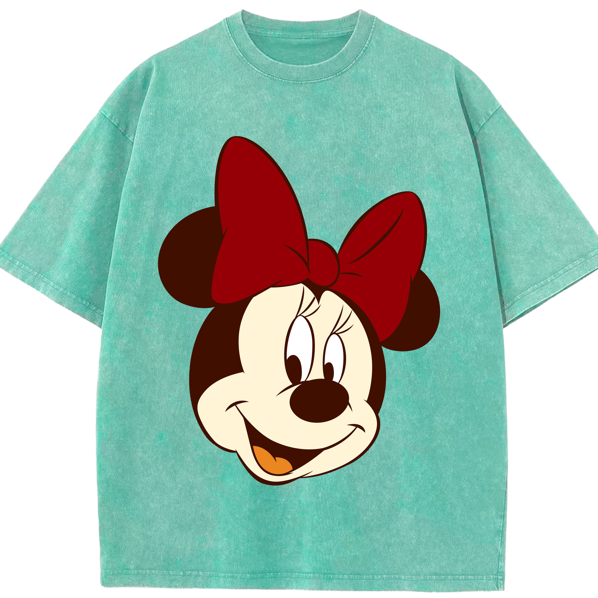 （画像用） ミッキーマウス Mickey Mouse 綿100% ヴィンテージ風 半袖Tシャツ（フロントプリント）